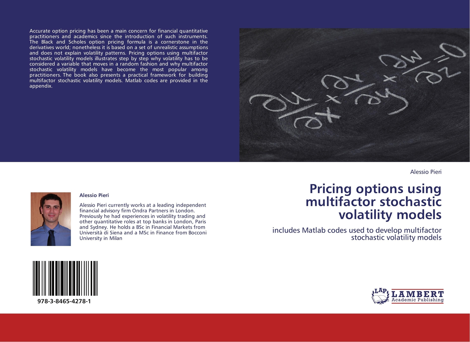 Thumbnail - Alessio Pieri | Pricing Options Using Multifactor Stochastic