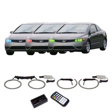 Rgb Multi Color Bluetooth Headlight Halo Kit For Honda Civic 06-08 Rgb Multi Color Bluetooth Headlight Halo Kit For Honda Civic 06-08