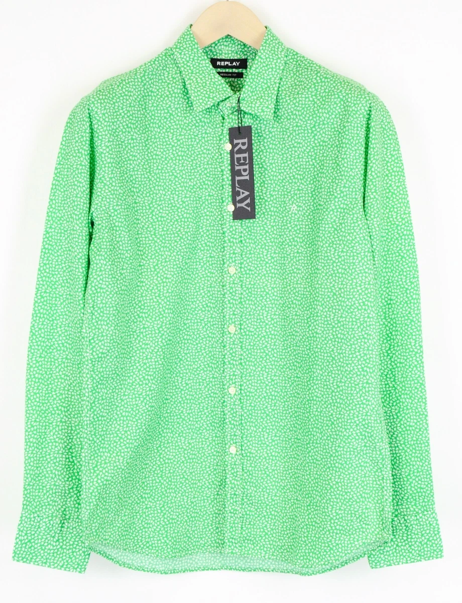Lime green shirt mens top