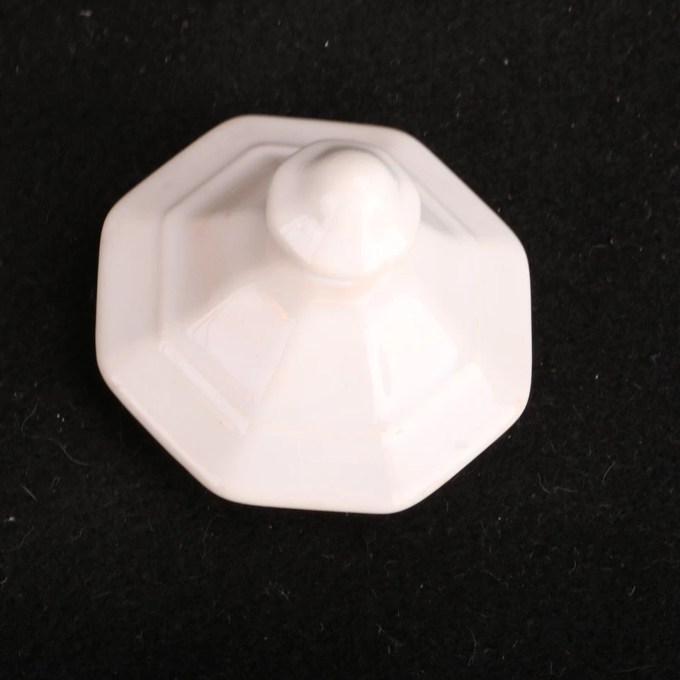 Tapa de azúcar gres blanco patrón geométrico Foto 2 de 4