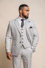 Cavani Men's Slim Fit Tweed Suit Clearance Sale Was £229.97