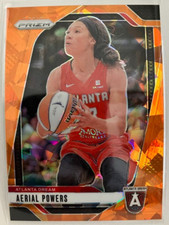 2024 PANINI PRIZM WNBA #37 Aerial Powers Orange Ice Atlanta Dream