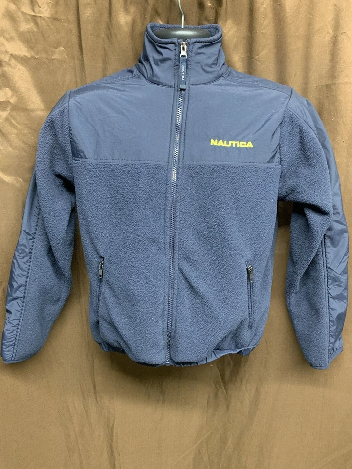 Chaqueta Nautica Azul Marino Cremallera Completa Niños Talla M (10/12) Usada 🔥🔥🔥 Foto 2 de 4