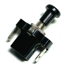 INTERRUTTORE A PULSANTE ON / OFF UNIVERSALE 12V/ 24V COLLO CORTO FISSAGGIO 8mm