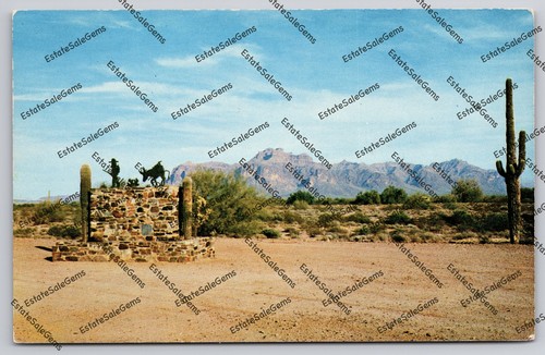 Vintage Postcard Superstition Mountain East Of Mesa Arizona