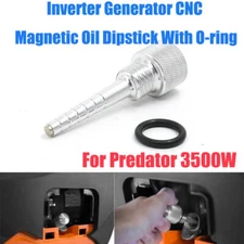 CNC MAGNETIC OIL DIPSTICK FOR PREDATOR 3500 WATT 3500W INVERTER GENERATOR Silver