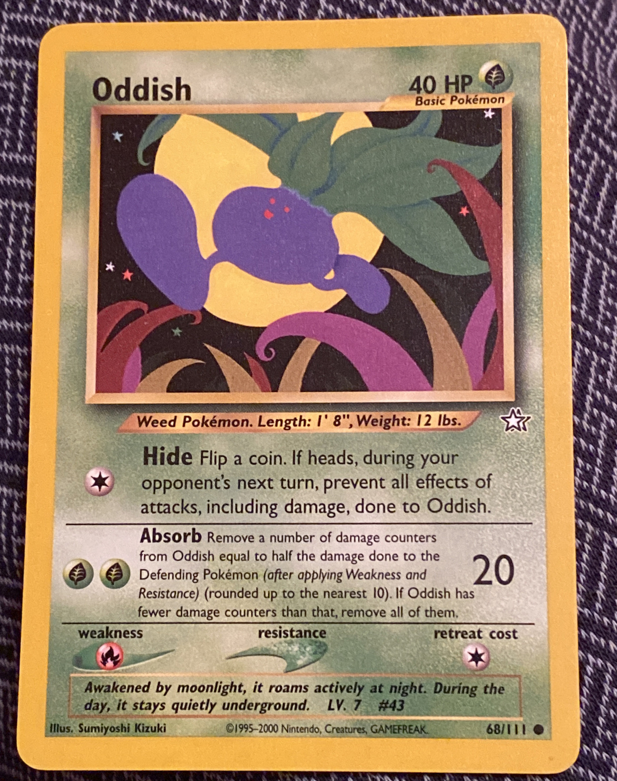 Oddish Neo Genesis Pokemon Card 68/111 - Common (MINT/NM)