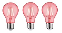 3X Paulmann Led Special Edition E27 1,3W = 4W Rot Red 40Lm Eek:F (Spektrum A-G)
