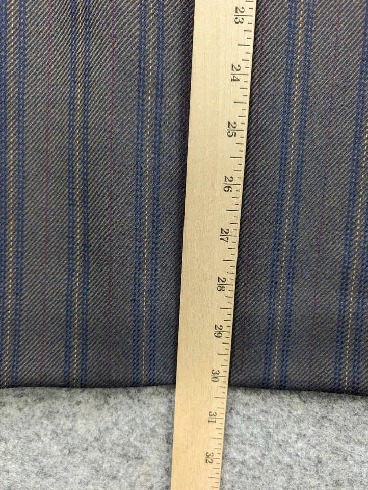 Falda Pendleton Mujer 10 Marrón Rayas Sarga Lana Hasta la Rodilla Recta y Lápiz Foto 4 de 4