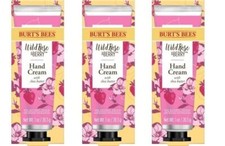 BL Burts Bees Hand Cream Wild Rose  Berry 1oz ---THREE PACK