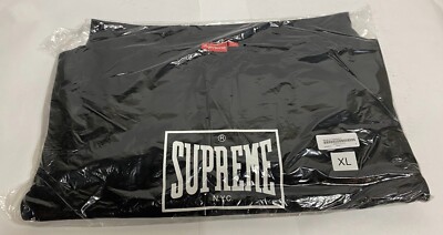 Supreme Warm Up Crewneck - Black - XL - SS19 - Sweatshirt / Everlast Logo / DS