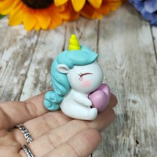Stampo Unicorno 3D con cuore 5cm in silicone per creazioni in resina, gesso