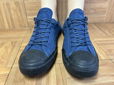 RARE🔥 Converse Jack Purcell Navy Blue Black Sole Sneakers Sz 11.5