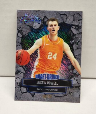 JUSTIN POWELL 2022 Leaf Allumination Draft-Driven HOLO BLUE #'d /50 ~ TENNESSEE