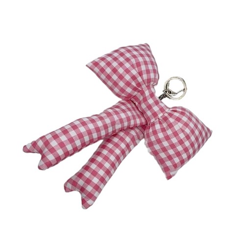 Checkered Bowknot Keychain Pendant Fashionable Bag Accessory Bag Adornment - Afbeelding 7 van 11