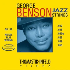 Thomastik Infeld GB112 George Benson Flat Wound Guitar Strings gauges 12-53