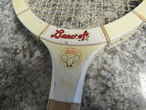 Classic Vintage Bancroft Wood Racquetball / Paddle Racquet - Picture 9 of 14
