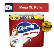 Charmin Ultra Strong Toilet Paper, 12 Mega XL Rolls
