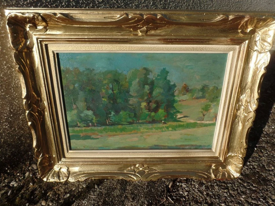 robert breitwieser peintre alsacien alsace huile 36x25 5f huile sur carton hsc - Photo 4/4