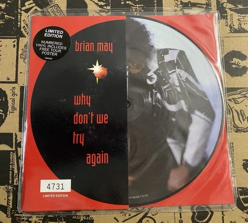 Brian May - Why Don't We Try Again 7" Picture Disc - Unplayed - Queen