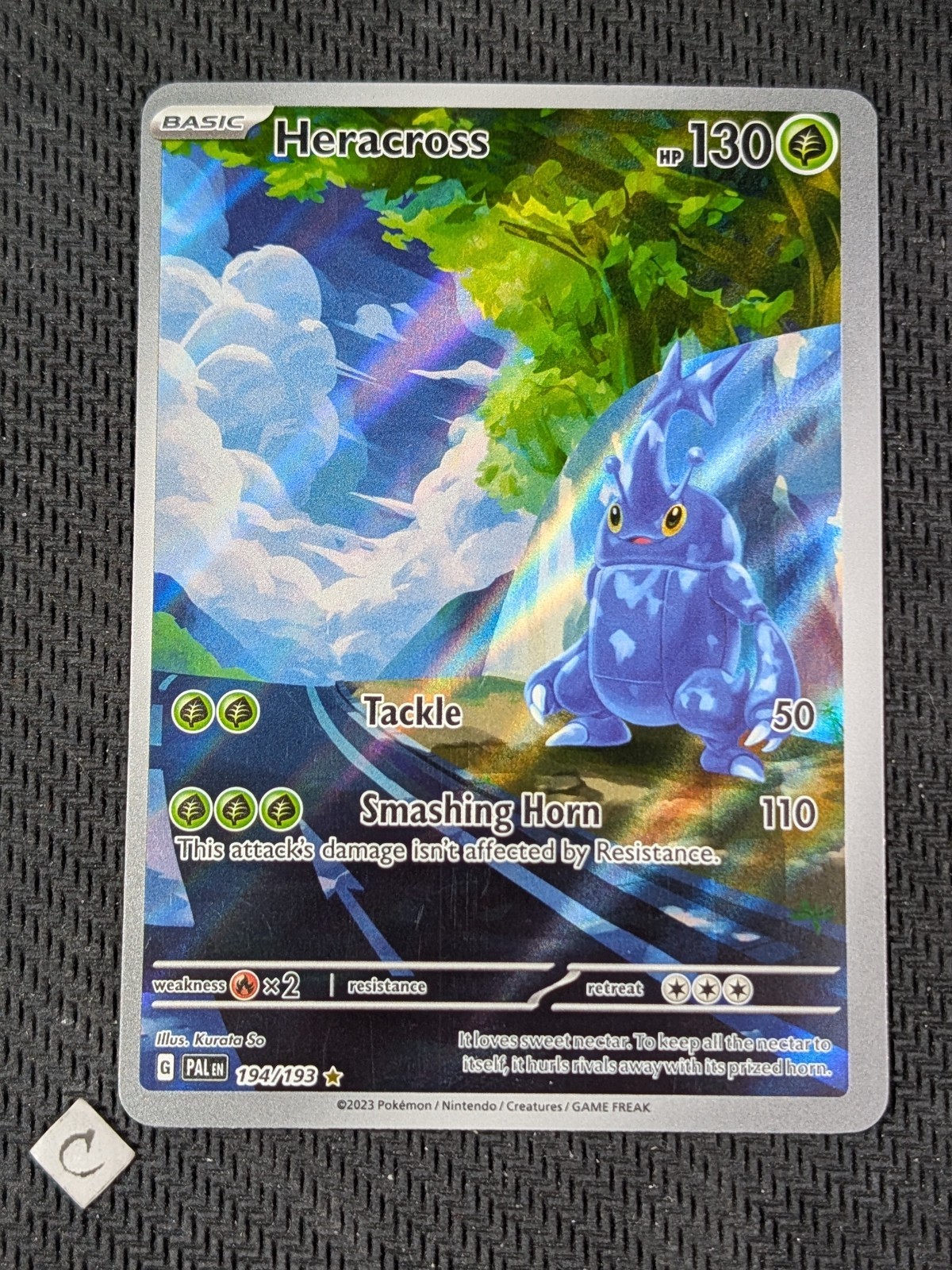 Heracross 194/193 - Paldea Evolved Illustration Rare Pokemon TCG NM