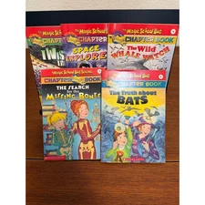 Magic School Bus Chapter Books 1-5 Lot - Scholastic Paperback 