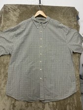 Eddie Bauer Shirt Mens Tall Large 3XL XXXL Checkered Relaxed Button Up