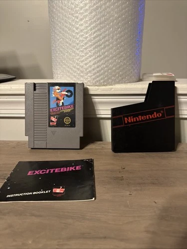 Excitebike Nintendo NES with Manual and Dust Sleeve Tested