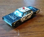 Vintage Hot Wheels Redline Police Cruiser 1968 USA BLack White