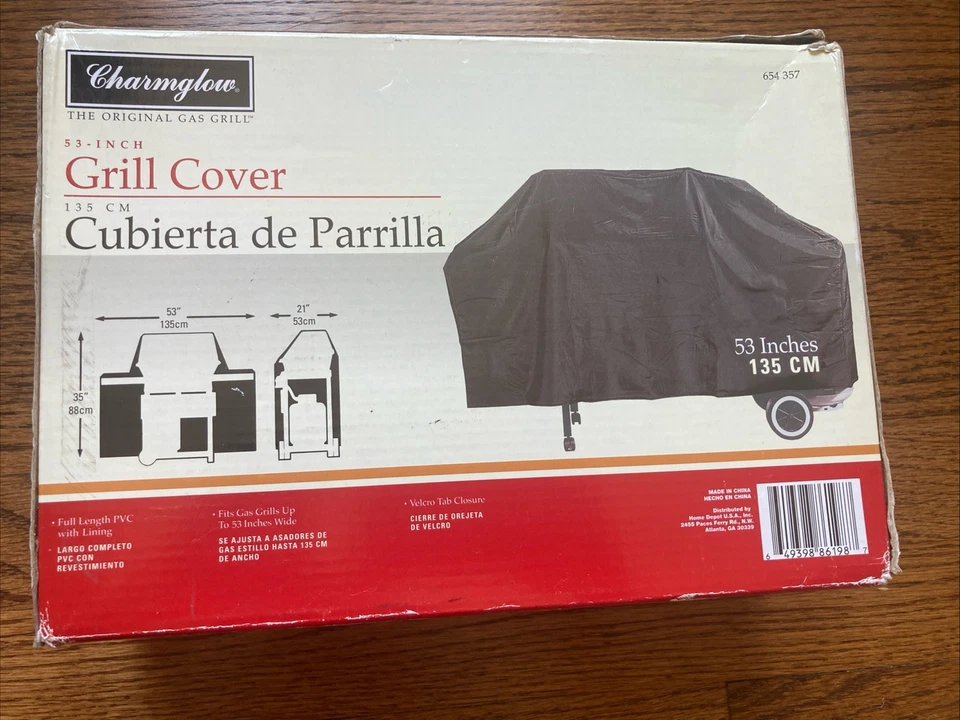 老式燃气烧烤架重型保护套 53 英寸 x 35 英寸 x 21 英寸 Charmglow 654357 — 第 2/4 张图片