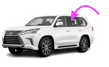 Fits: 2008-2021 Lexus LX570 Utility Driver Side Left Rear Door Window Glass