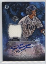 2016 Bowman Inception Auto Relics Blue 81/99 Jake Bauers #IAR-JBA Auto 13st
