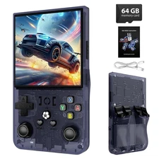 R36MAX Retro Handheld Game Console - 64GB Preloaded Classic Video Games, Supp...