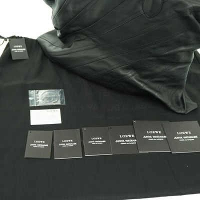LOEWE x Comme des Garcons Junya Watanabe Tote Bag Black Leather