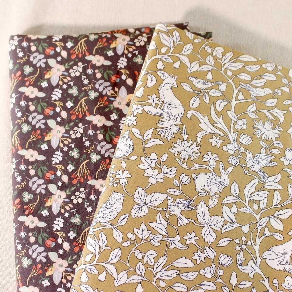 20 Mix Khaki Cotton Fabric 20cm Squares Precut Quilting Sewing Patchwork DIY - Image 3 of 4