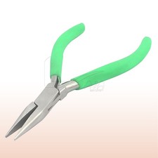 Slim Chain Nose Pliers For Jewelry Making Hobby Tools With Green Handle