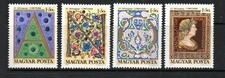 HUNGARY MNH 1970 SG2538-2541 STAMP DAY/PAINTINGS/INITIALS
