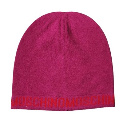 Moschino Damenmütze Aus Wollmischung - Fuchsia