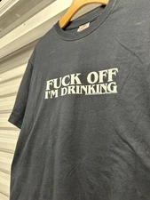 Vintage Funny Quote Shirt Mens MBlack Y2K Sik World Skate Beer F Word Alcohol