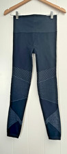 SPANX Look at Me Now Seamless Moto Leggings Navy Blue Indigo Sky LN S