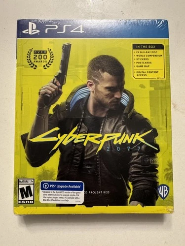 Cyberpunk 2077 (PS4) NEW Sealed Complete w/ Extras + Free PS5 Upgrade
