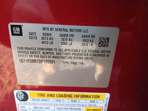 Wheel 17x8 Opt R1U Fits 13-14 MALIBU 12563 - Picture 9 of 12