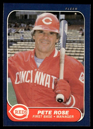 Pete Rose #191 1986 Fleer card