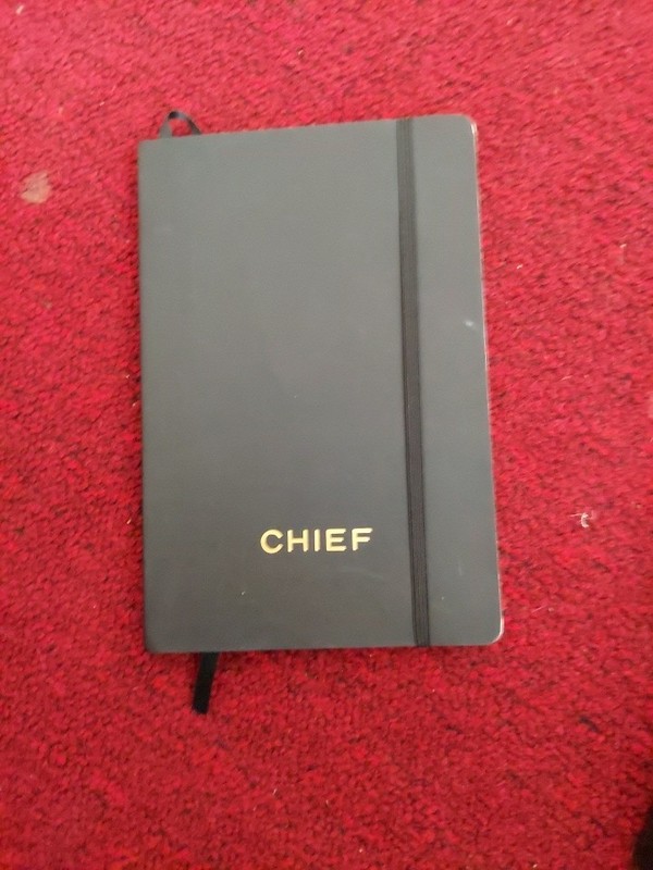 Chief Notebook Journal Black Soft Cover 5-1/2" x 8" Writing Tool College Ruled