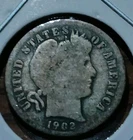 1902 S Barber Silver Dime Rare Key Date Semi-Key BOLD Date & MINT MARK