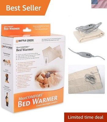 Battle Creek Bed Warmer with Three-Temp Settings and 8-Hour auto Shut-Off, Pr...