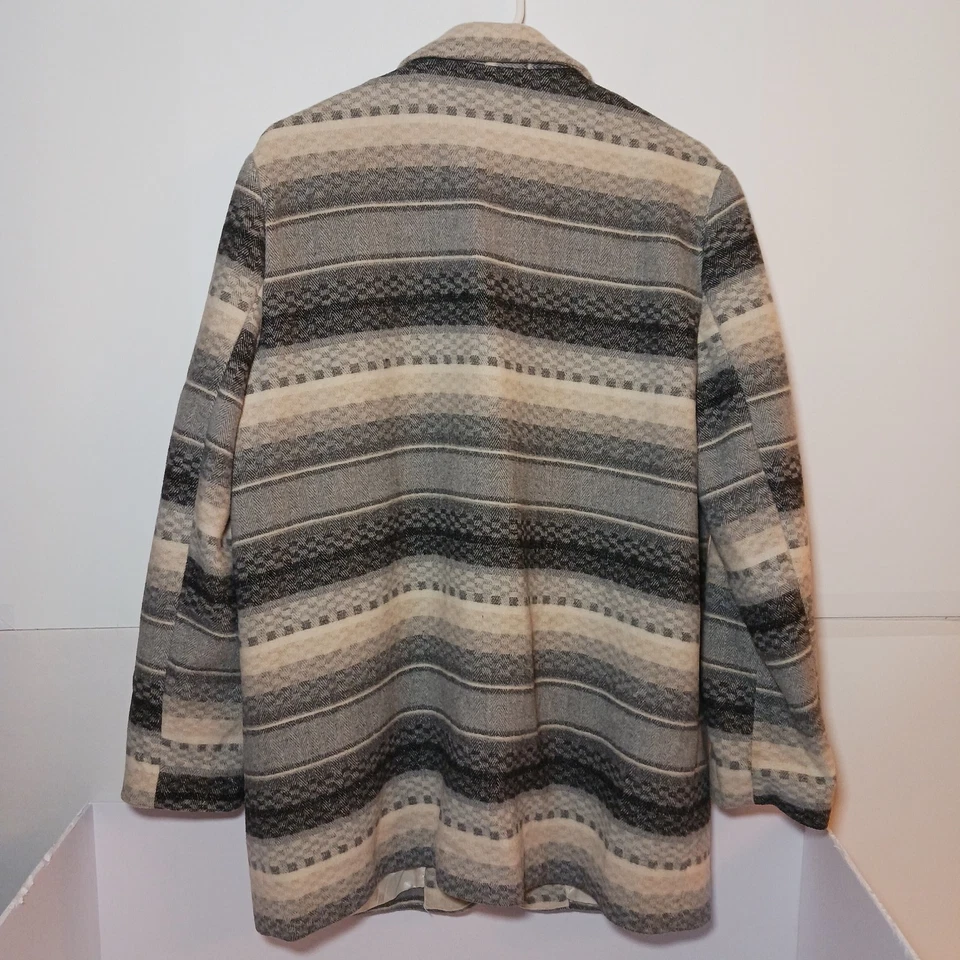 Blazer Braeton Vintage Mujer Mezcla Lana Suroeste Talla L Ucrania Tweed Foto 2 de 4