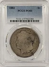 1882 Morgan Dollar $1 PCGS Poor 1 Lowball