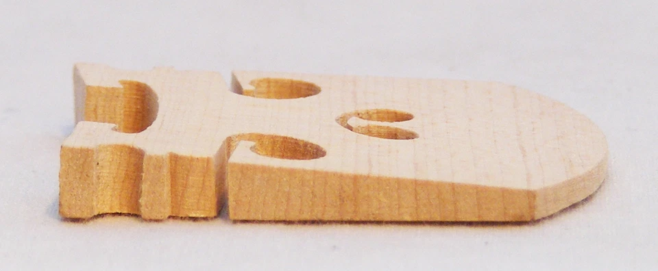 BECKER ACCESSORIES DELUXE QUALITY MAPLE VIOLA BRIDGE 4/4 - Image 4 of 4
