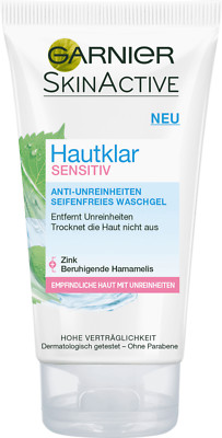 Garnier sanftes Waschgel Sensitive für empfindliche Haut 3 x 150ml